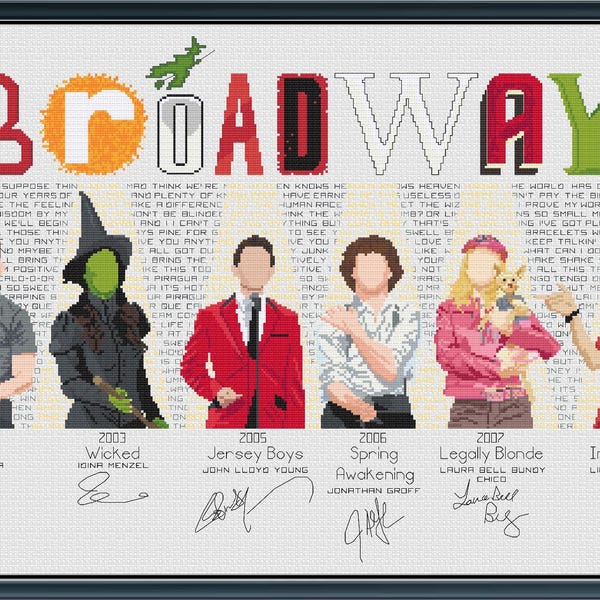 Broadway 2025 SAL – Wzór haftu krzyżykowego