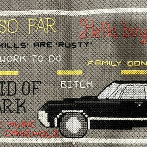 The Road So Far - Supernatural - Cross Stitch Pattern