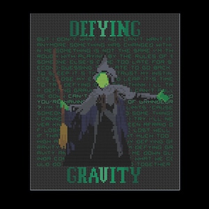 Defying Gravity - Wicked - PDF Cross Stitch Patterns