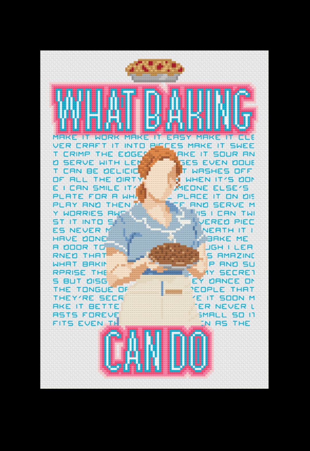 What Baking Can Do - Waitress - PDF Cross Stitch Patterns - Etsy