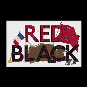 Red/Black - PDF Cross Stitch Pattern
