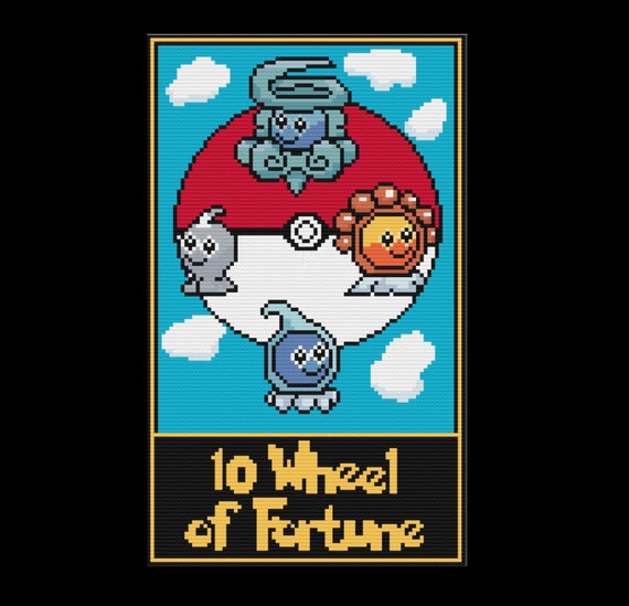 10 Wheel of Fortune Pokemon Cross Etsy
