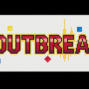Surto - Pandemia - Padrão de ponto cruz em PDF