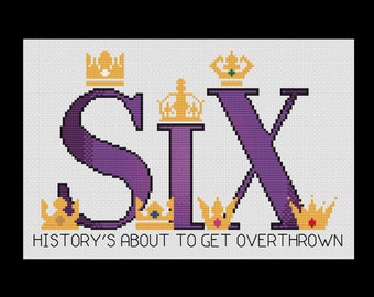 SIX - Six the Musical - PDF Cross Stitch Pattern