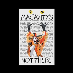 Macavity&#39;s Not There - Cats - PDF Cross Stitch Patterns