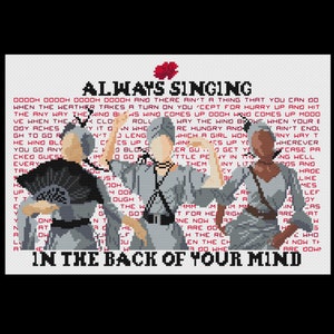 In the Back of Your Mind - Hadestown - PDF Cross Stitch Patterns