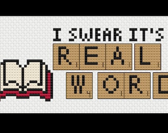 Echtes Wort - Scrabble - PDF Kreuzstichmuster