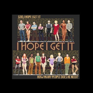 I Hope I Get It - A Chorus Line - PDF Cross Stitch Patterns