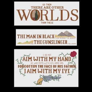 Dark Tower - 3 Pack - PDF Cross Stitch Pattern