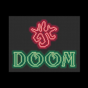 Doom - Arkham Horror - PDF Cross Stitch Pattern