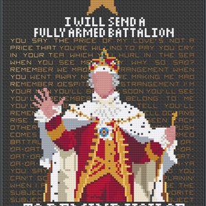 You&#39;ll Be Back - Hamilton - PDF Cross Stitch Patterns