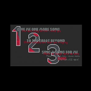 Sing - Hadestown - PDF Cross Stitch Pattern