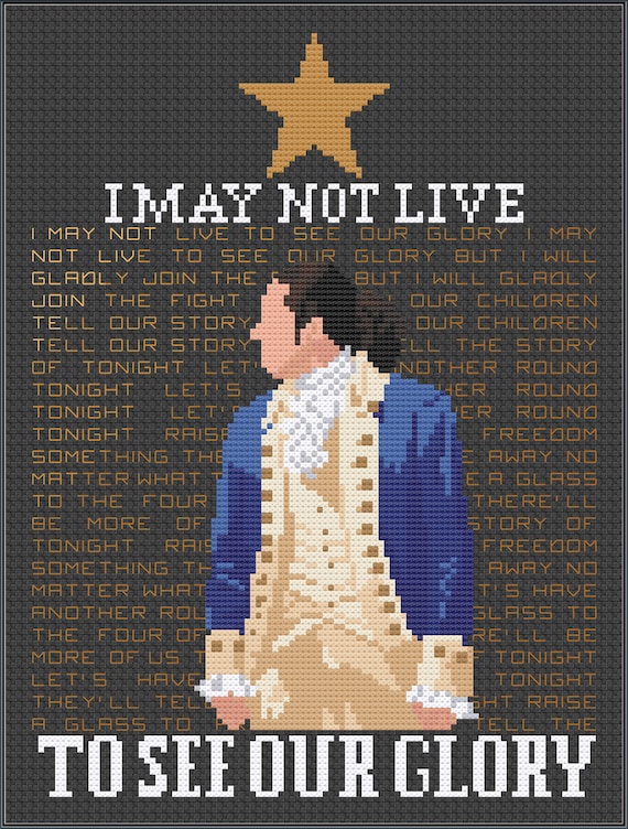 The Story of Tonight Hamilton PDF Cross Stitch Patterns