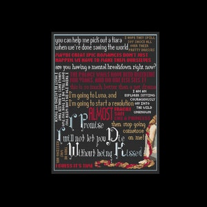 Cress Quotes - The Lunar Chronicles - PDF Cross Stitch Pattern