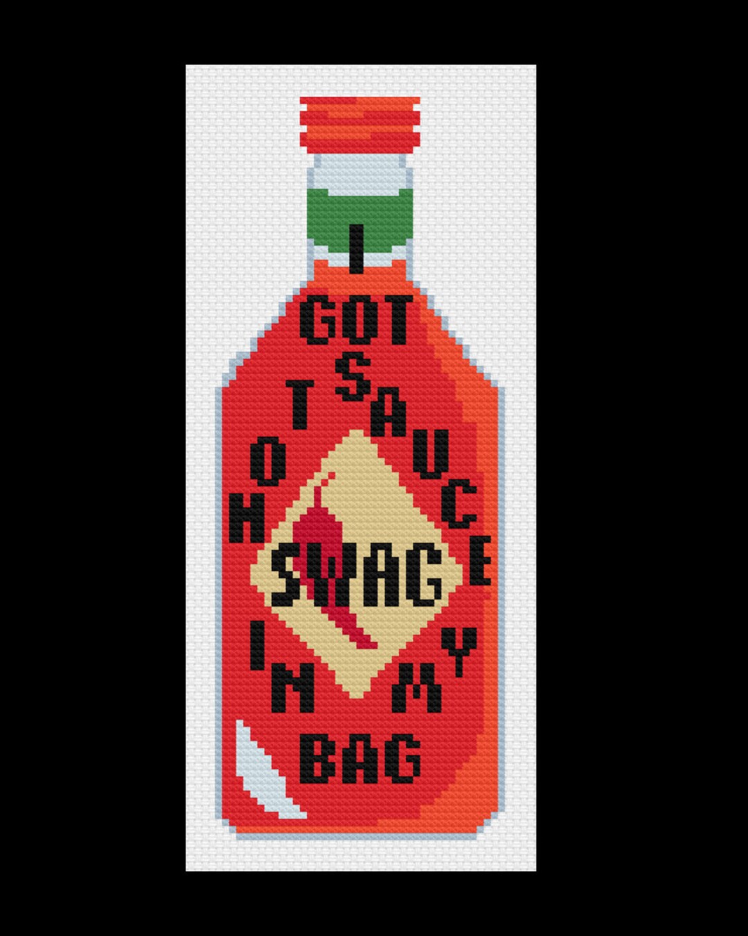 Hot Sauce in My Bag Beyoncé Cross Stitch Pattern Etsy