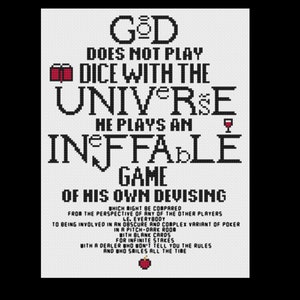 An Ineffable Game - Good Omens - Cross Stitch Pattern