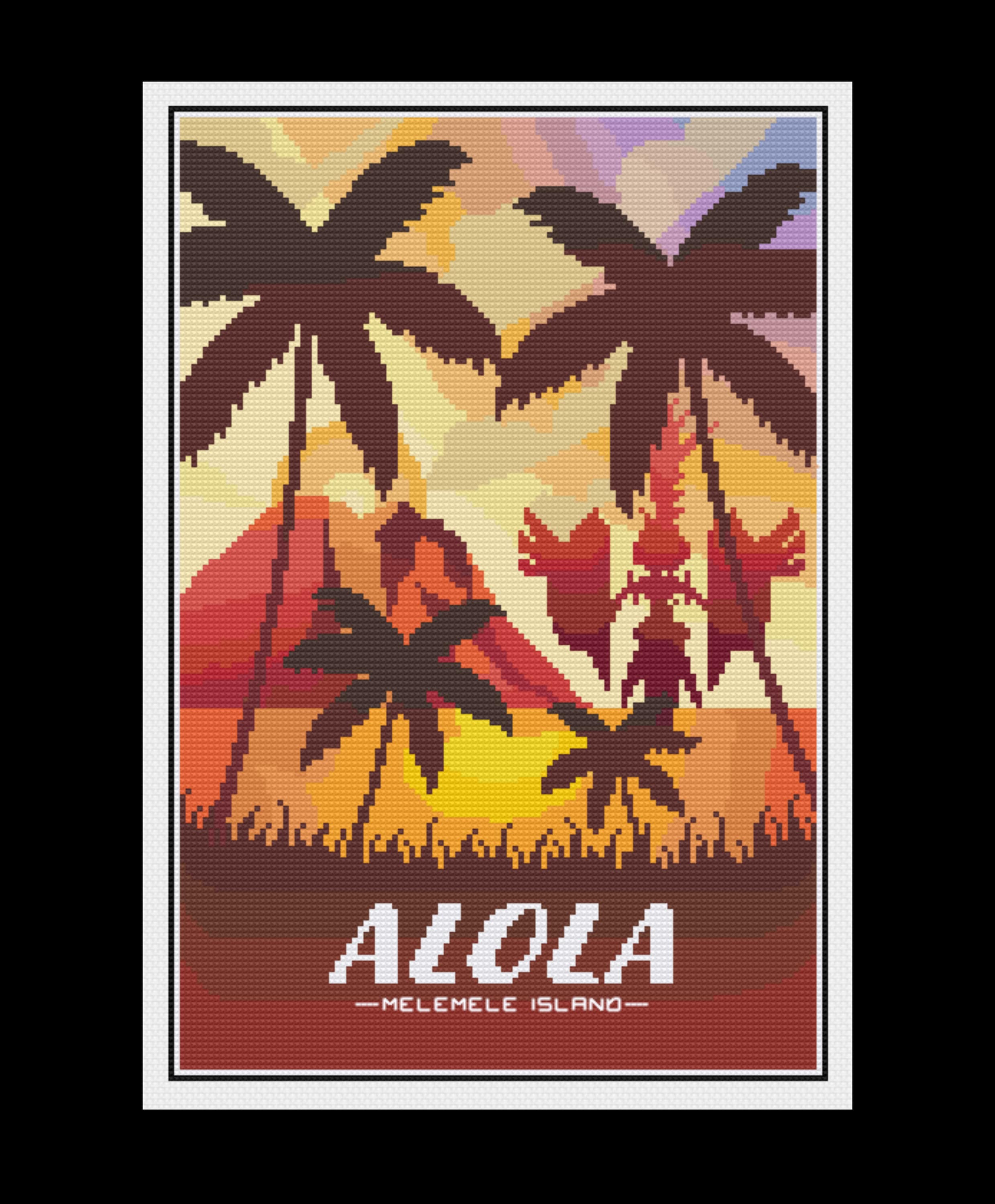 アローラ地方 - ポケモン - クロスステッチパターン - Etsy 日本