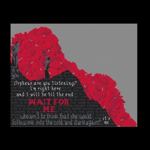 Doubt Comes In - Hadestown - PDF Cross Stitch Pattern