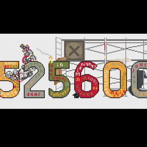 525600 - RENT - PDF Cross Stitch Pattern