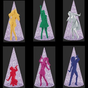 Six - Silhouette Pack - pdf-kruissteekpatroon