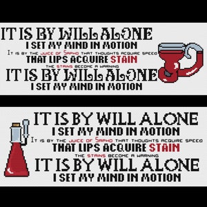 The Mentat Mantra - Dune - PDF Cross Stitch Pattern