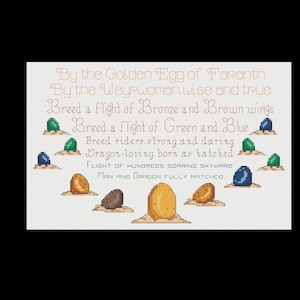 The Golden Egg of Faranth - Pern - PDF Cross Stitch Pattern