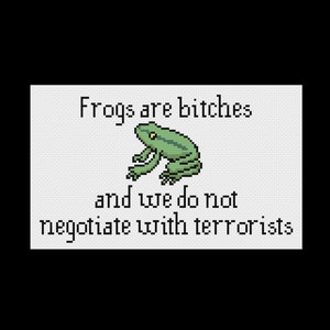 Frogs are Bitches  - The Umbrella Academy - Cross Stitch Pattern