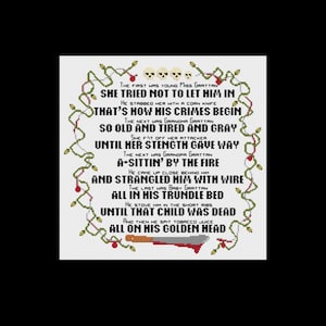 Poppy’s Nursery Rhyme - The Haunting of Hill House - Cross Stitch Pattern