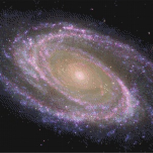 M81 Galaxy - PDF Cross Stitch Pattern