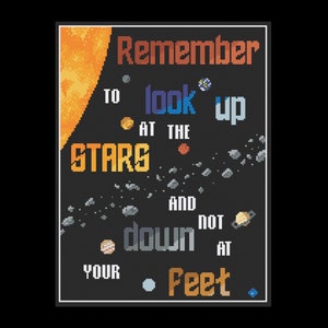 Remember to Look Up - Cross Stitch Pattern