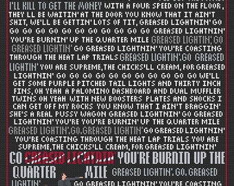 Grease Lightning - Grease - Patrón Punto de Cruz PDF