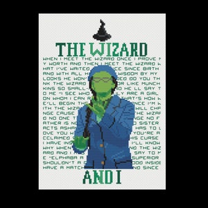 The Wizard and I - Wicked - PDF Cross Stitch Patterns
