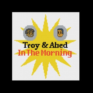 Troy and Abed in the Morning - Community - Cross Stitch Pattern