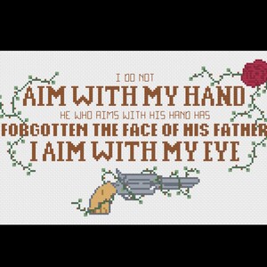 Gunslinger Oath - Dark Tower - PDF Cross Stitch Pattern