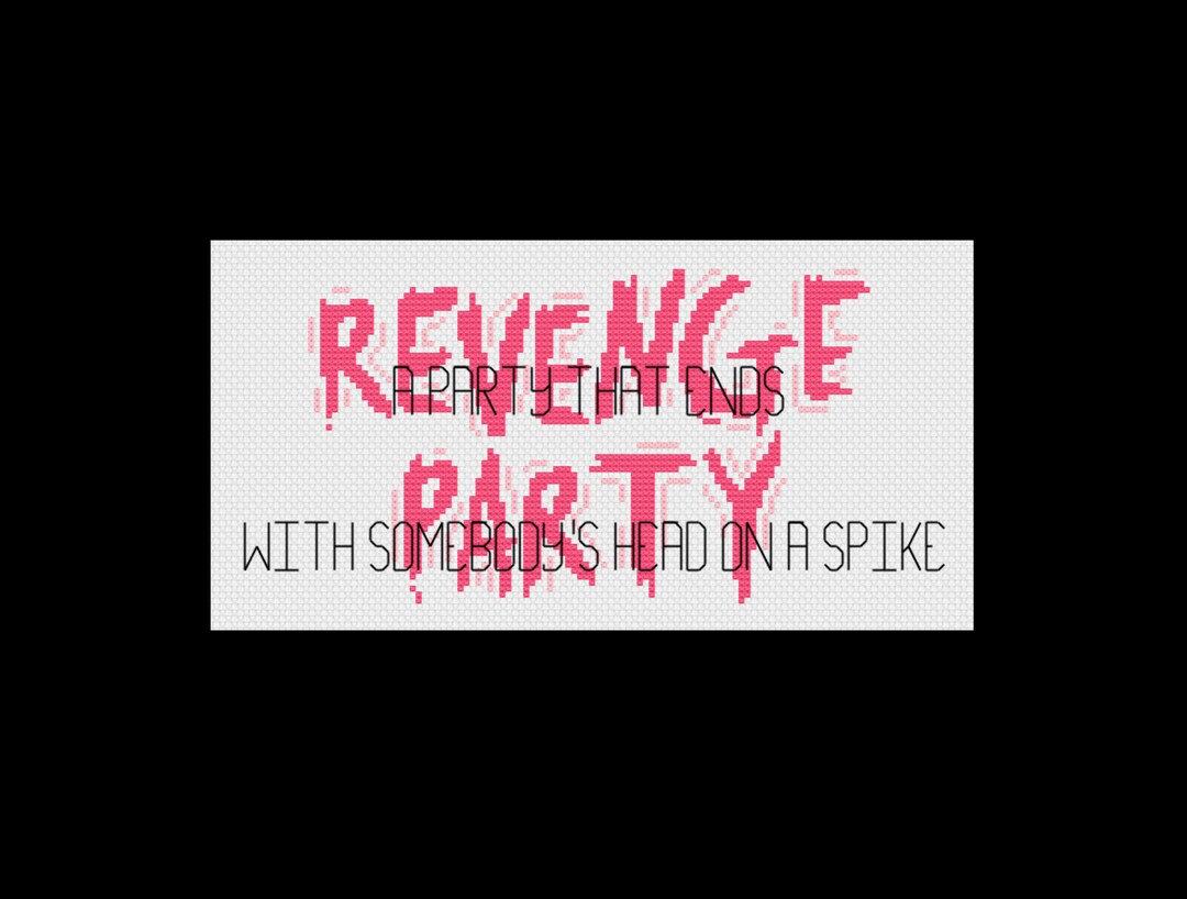 Revenge Party - Mean Girls - PDF Cross Stitch Patterns - Etsy