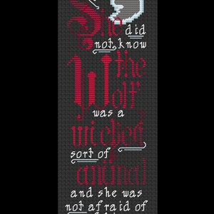 She Did Not Know - Lunar Chronicals - PDF Cross Stitch Pattern