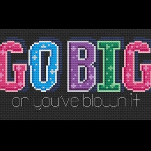 Go Big - The Prom - PDF Cross Stitch Patterns