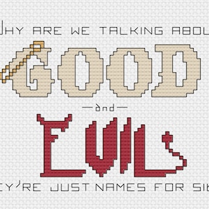 Sides - Good Omens - Cross Stitch Pattern