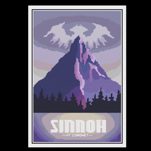 Sinnoh Region - Pokemon - Kreuzstichmuster