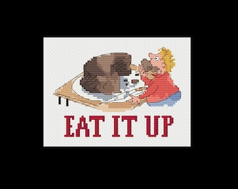 Eat It Up - Matilda - PDF Cross Stitch Pattern