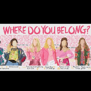 May include: A pink and white graphic with the text "Where do you belong?" and six cartoon characters with different personalities. The characters are labeled "Single by choice and total lack of options", "Unfollower", "Falling everything but life", "Head Bee in charge", "Know-it-all Total fail", "Neybie Math nerd Total gamer", and "Smells like soap".