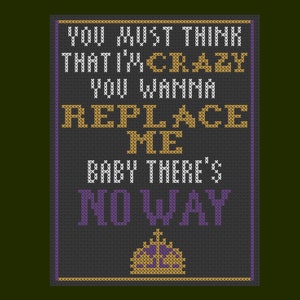 No Way - Six the Musical - PDF Cross Stitch Pattern