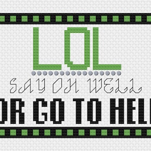 Say Oh Well - Six The Musical - Cross Stitch Pattern