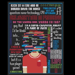 Be More Chill Songs- PDF Cross Stitch Patterns