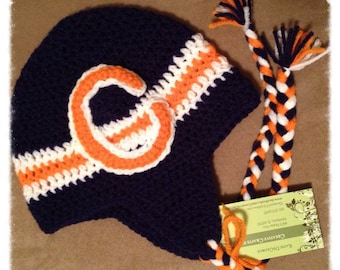 Chicago Bears ear flap hat