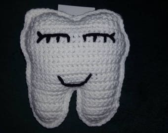 Crochet tooth fairy pillow