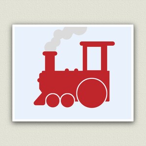 Train Nursery Train Decor Train Art Kids Playroom Print in Your Choice ...