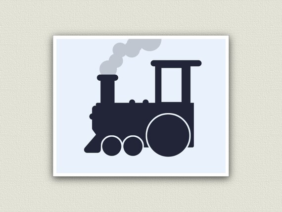 Train Nursery Train Decor Train Art Kids Playroom Print in | Etsy