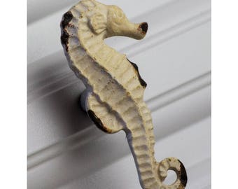 PAIR of 2 Seahorse Knobs