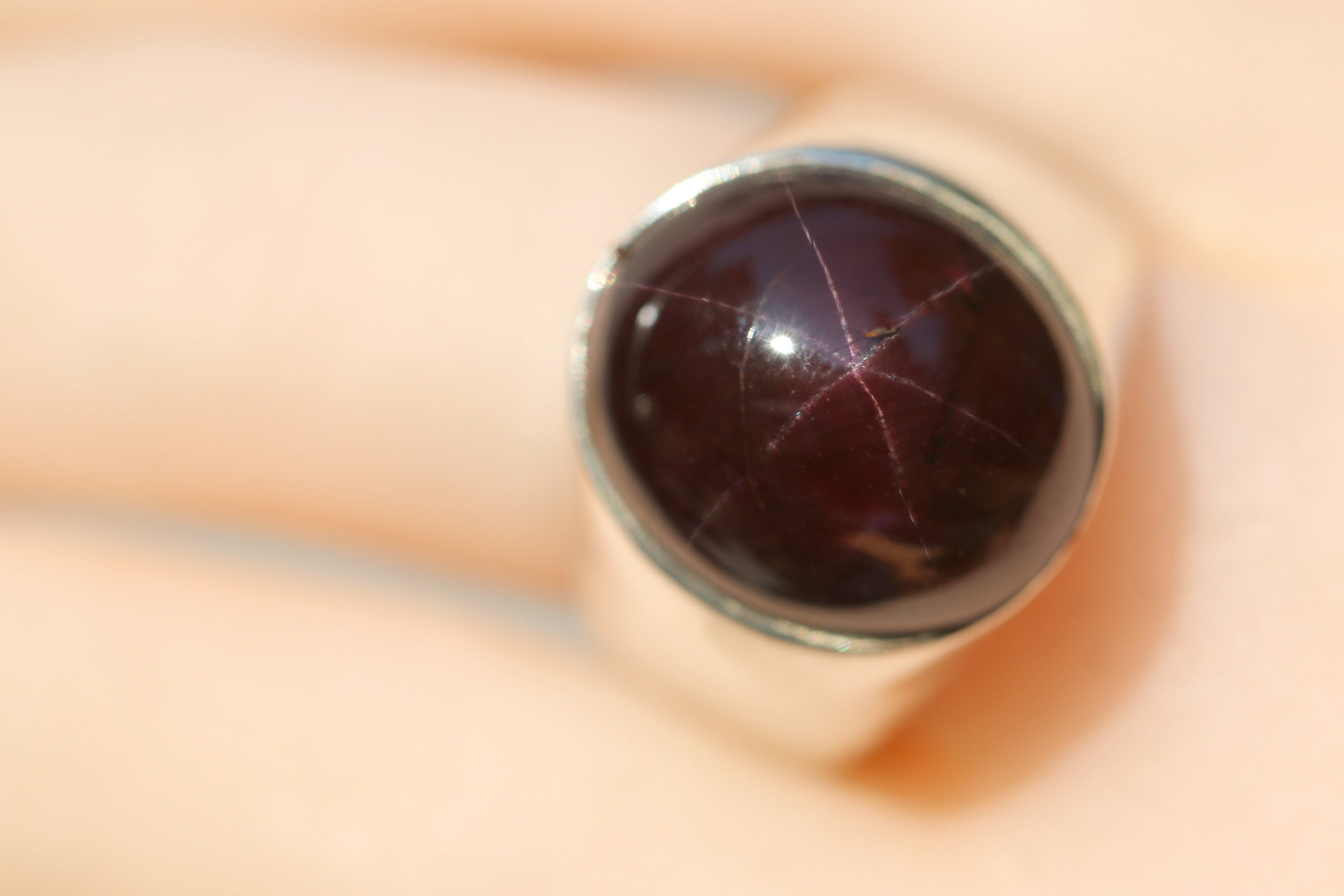 Star garnet best sale ring